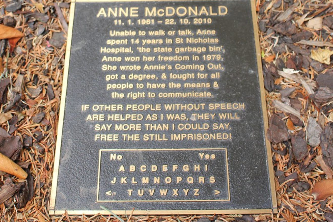 A woman of many words: the story of Anne McDonald