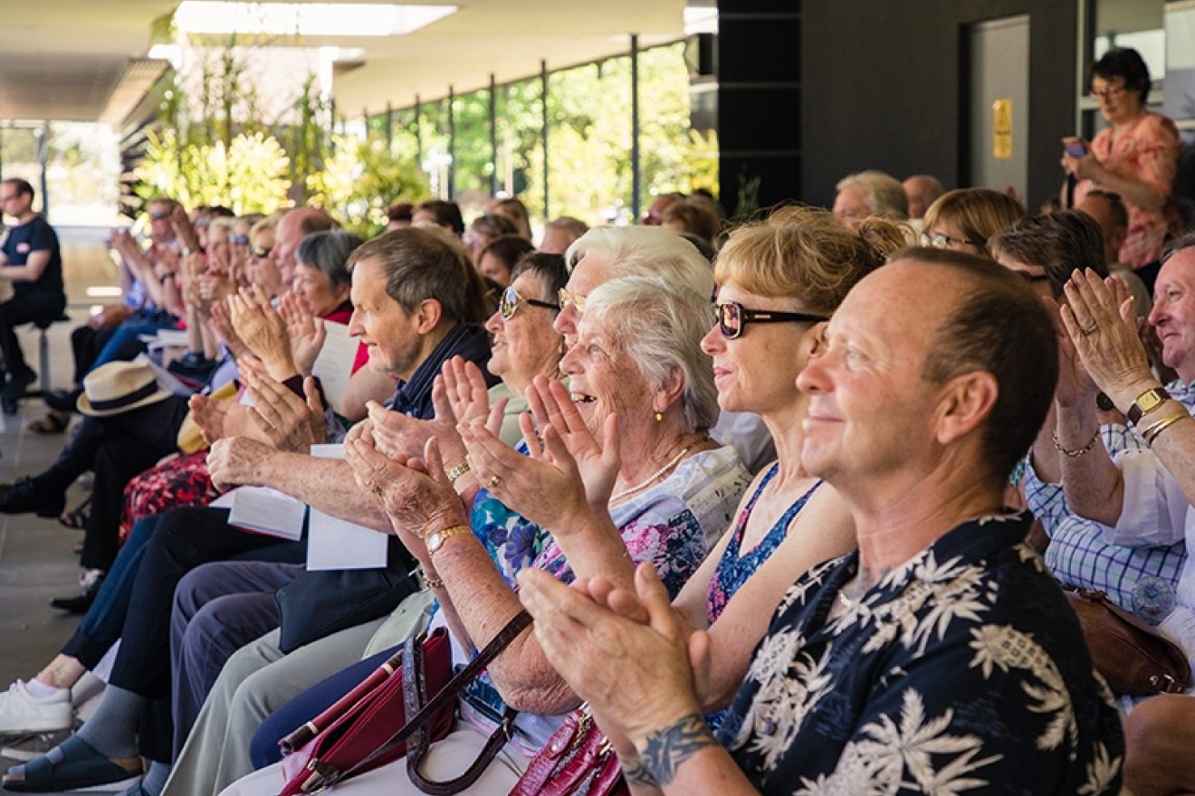 Community at the Christmas Carols on the Lawn event