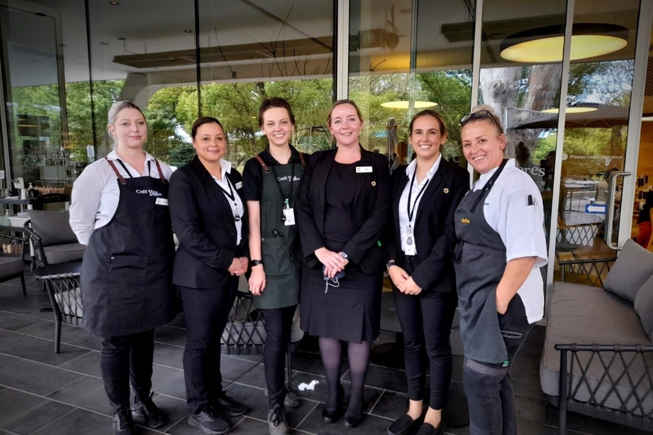Some of the women of SMCT's hospitality team