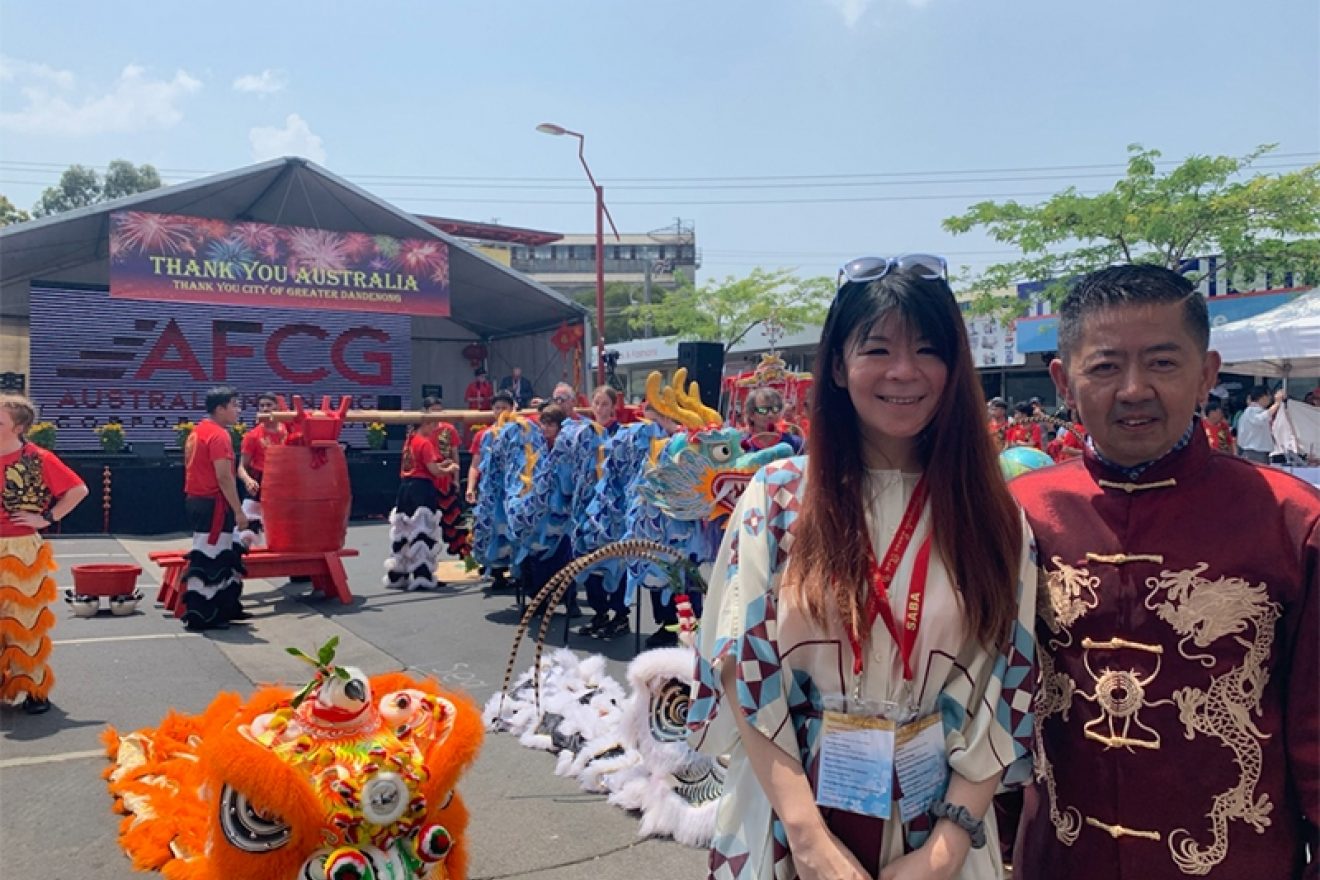 Jennifer Wang and Daniel Cheng, President, Springvale Asian Business Association