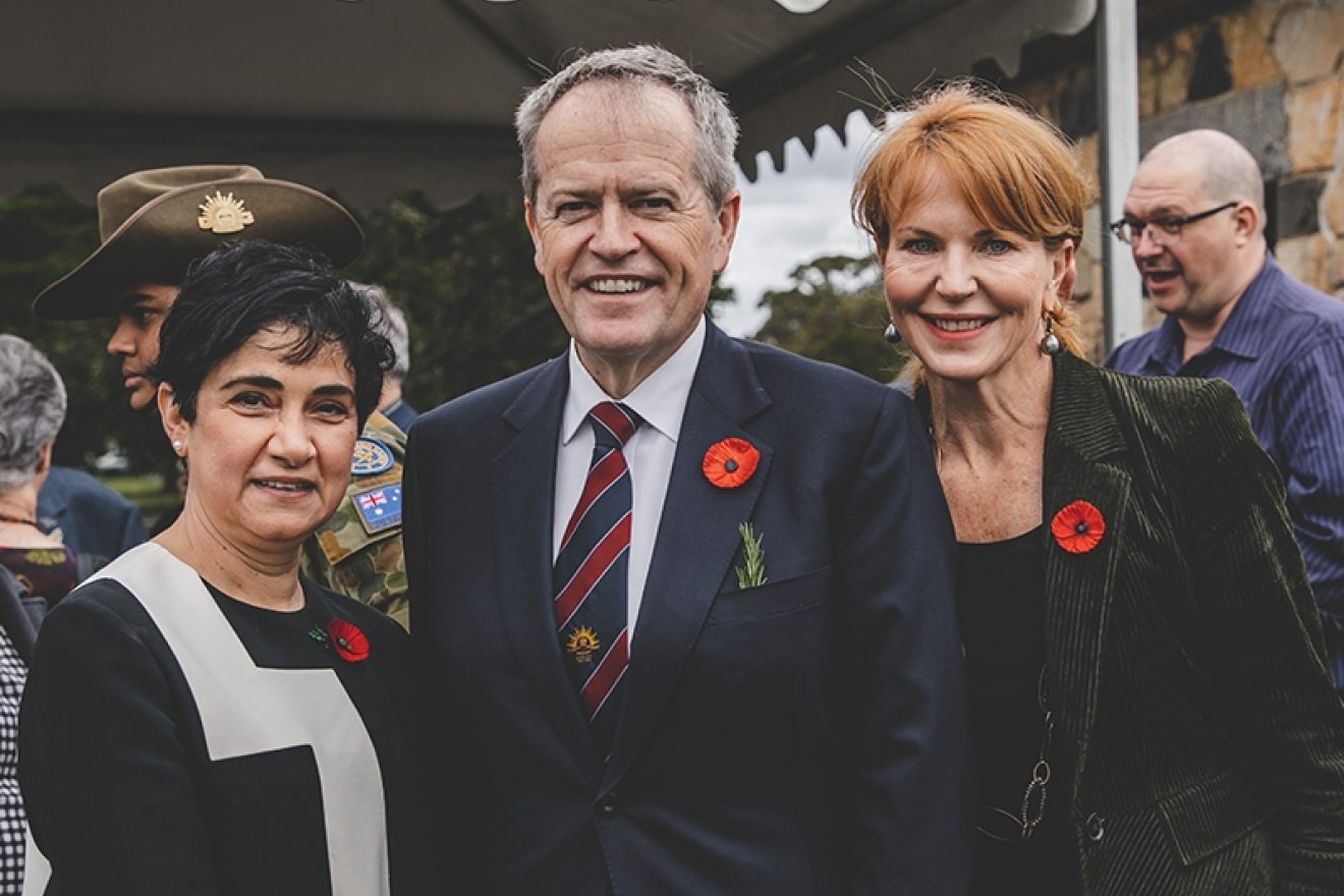 Dr Vanda Fortunato - SMCT Chairman, The Hon Bill Shorten and Jane Grover - SMCT CEO