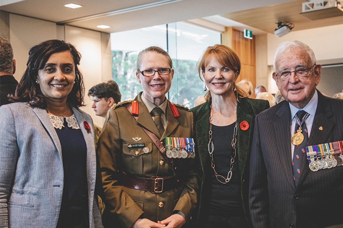 Colonel Michelle Campbell at the RSL Victoria's annual state remembrance service
