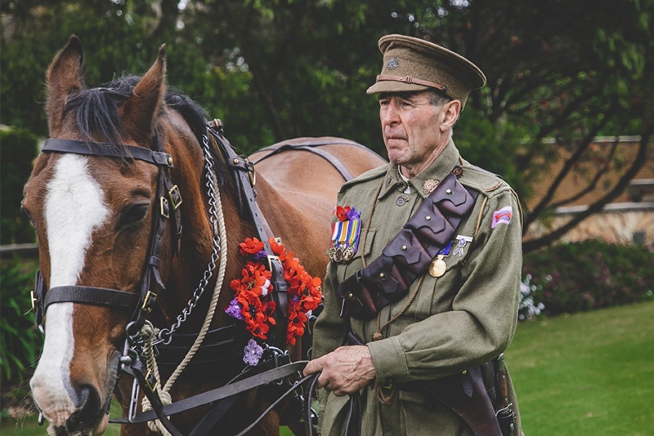 Colonel Michelle Campbell at the RSL Victoria's annual state remembrance service
