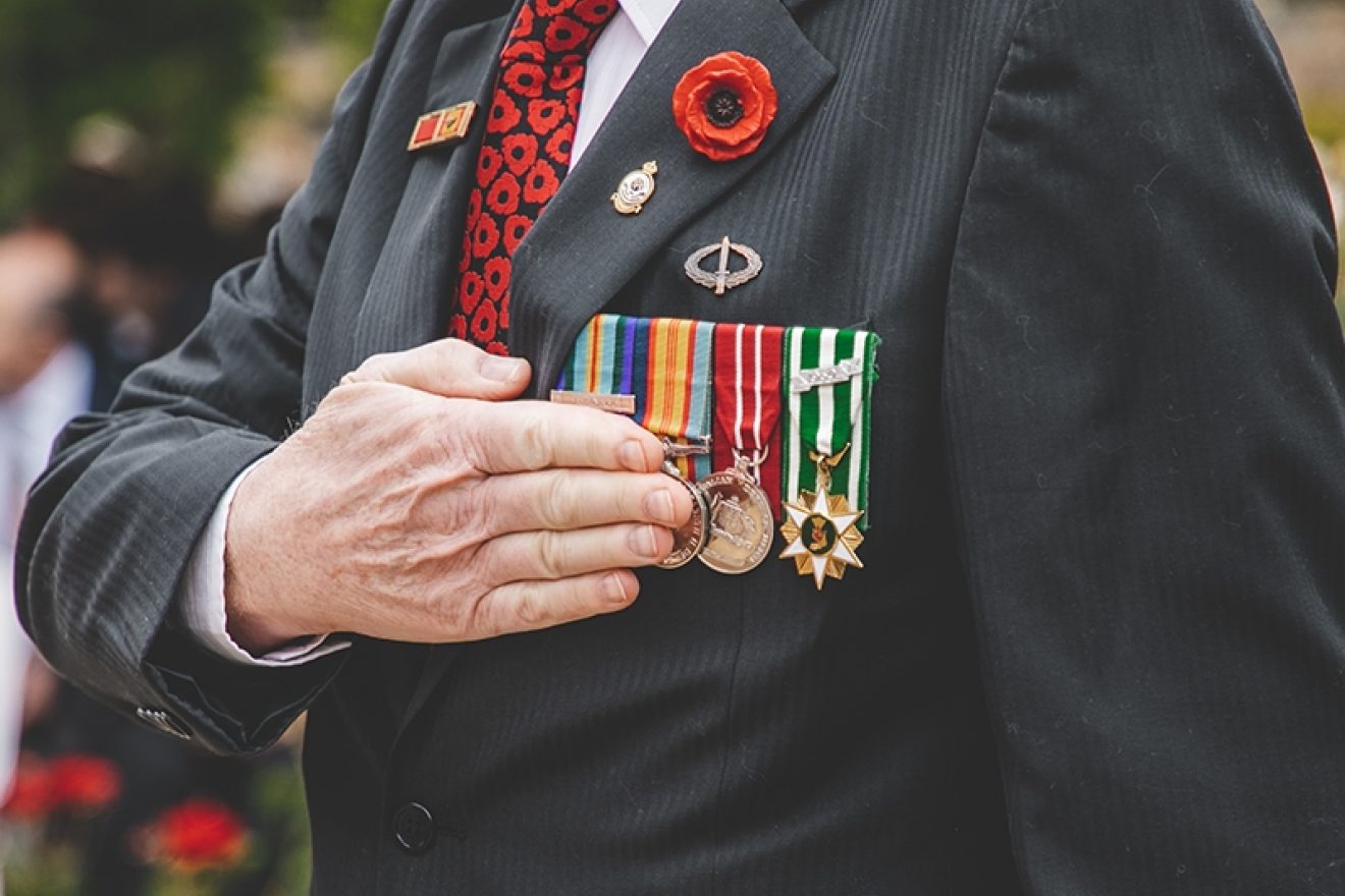 Colonel Michelle Campbell at the RSL Victoria's annual state remembrance service