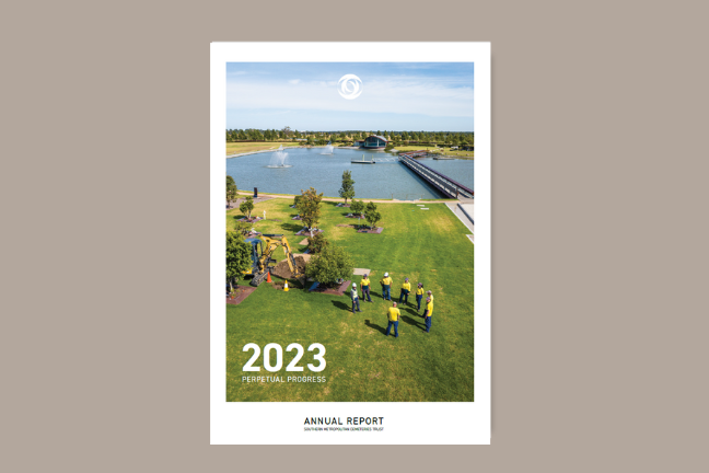 An image of the front cover of the 2023 SMCT Annual Report