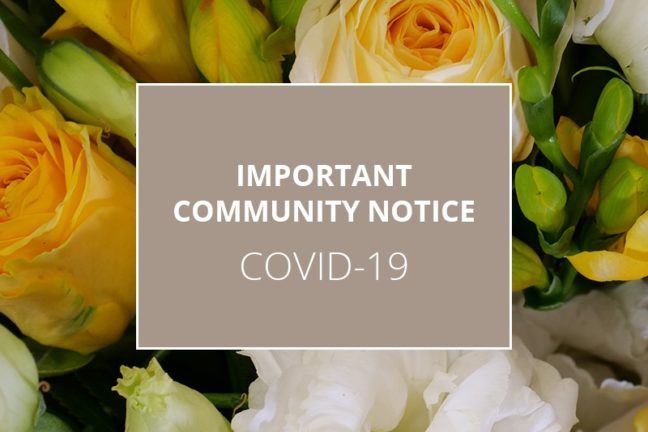 COVID-19 public notice