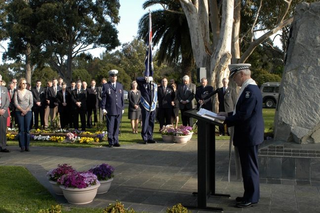 National Police Remembrance Day at Springvale Botanical Cemetery