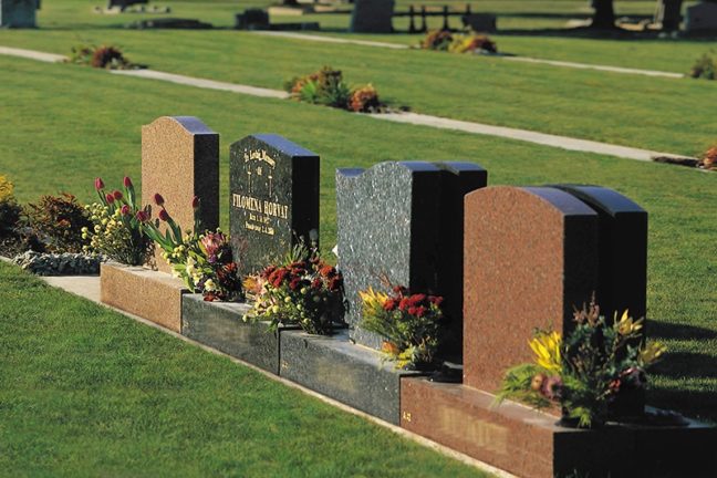 Ogilvie Headstone on Beam Lawn Grave