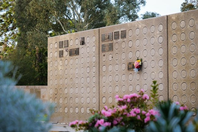Dual Luculia Polished Granite Wall Niche Package