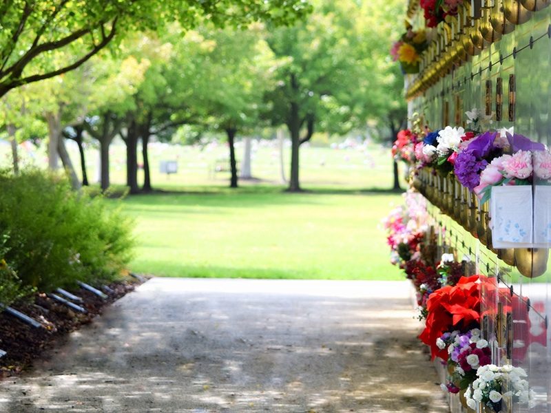 Flower delivery to graves, memorials and chapels