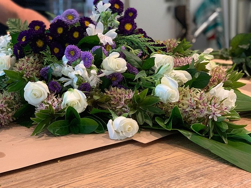 Flower delivery to graves, memorials and chapels