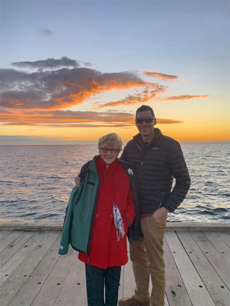 Day of filming - Pam with Mark (SMCT Marketing)