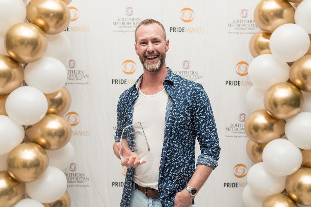 dean edney at the 2020-2021 PRIDE awards