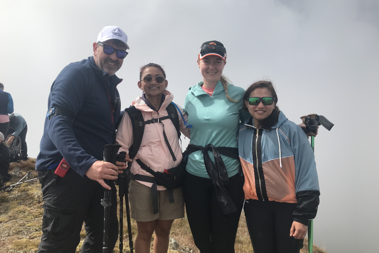 The SMCT team at the summit of Mount Bogong.
