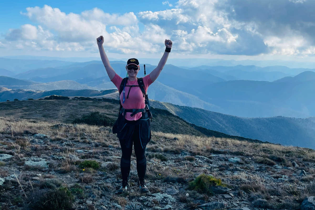 victory achievement climbing mount bogong