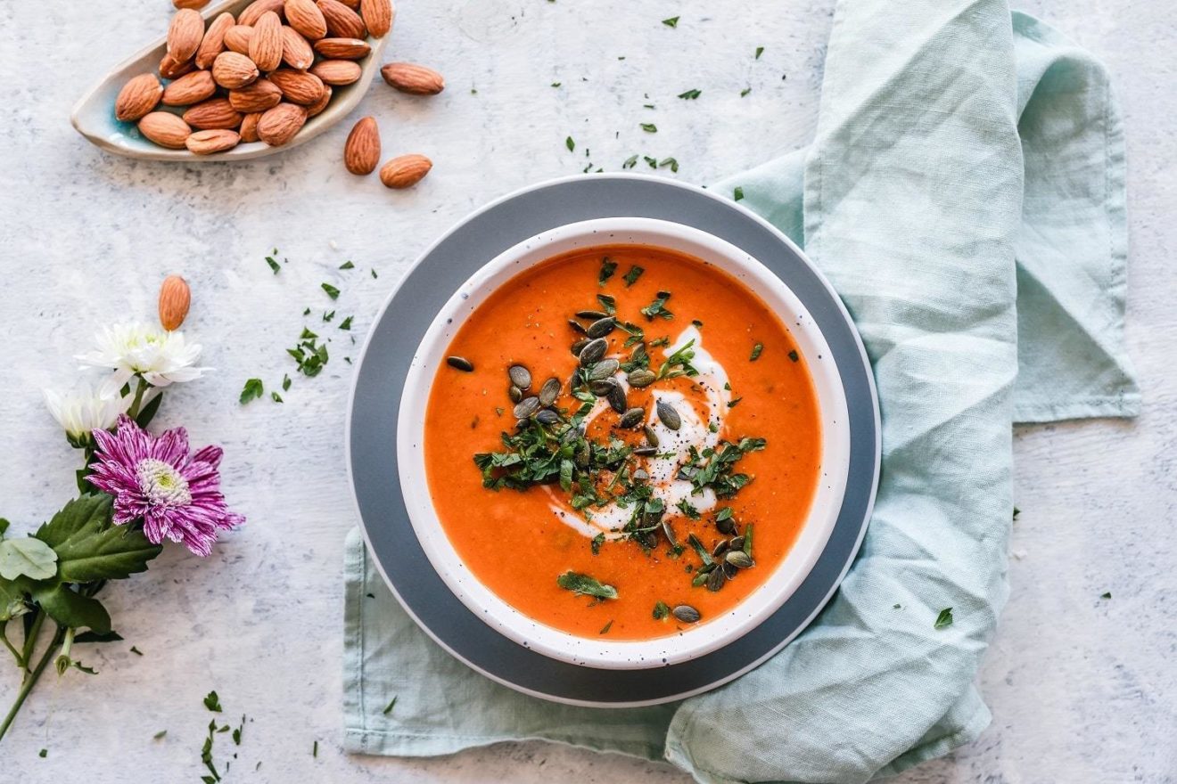 bowl of pumpkin soup