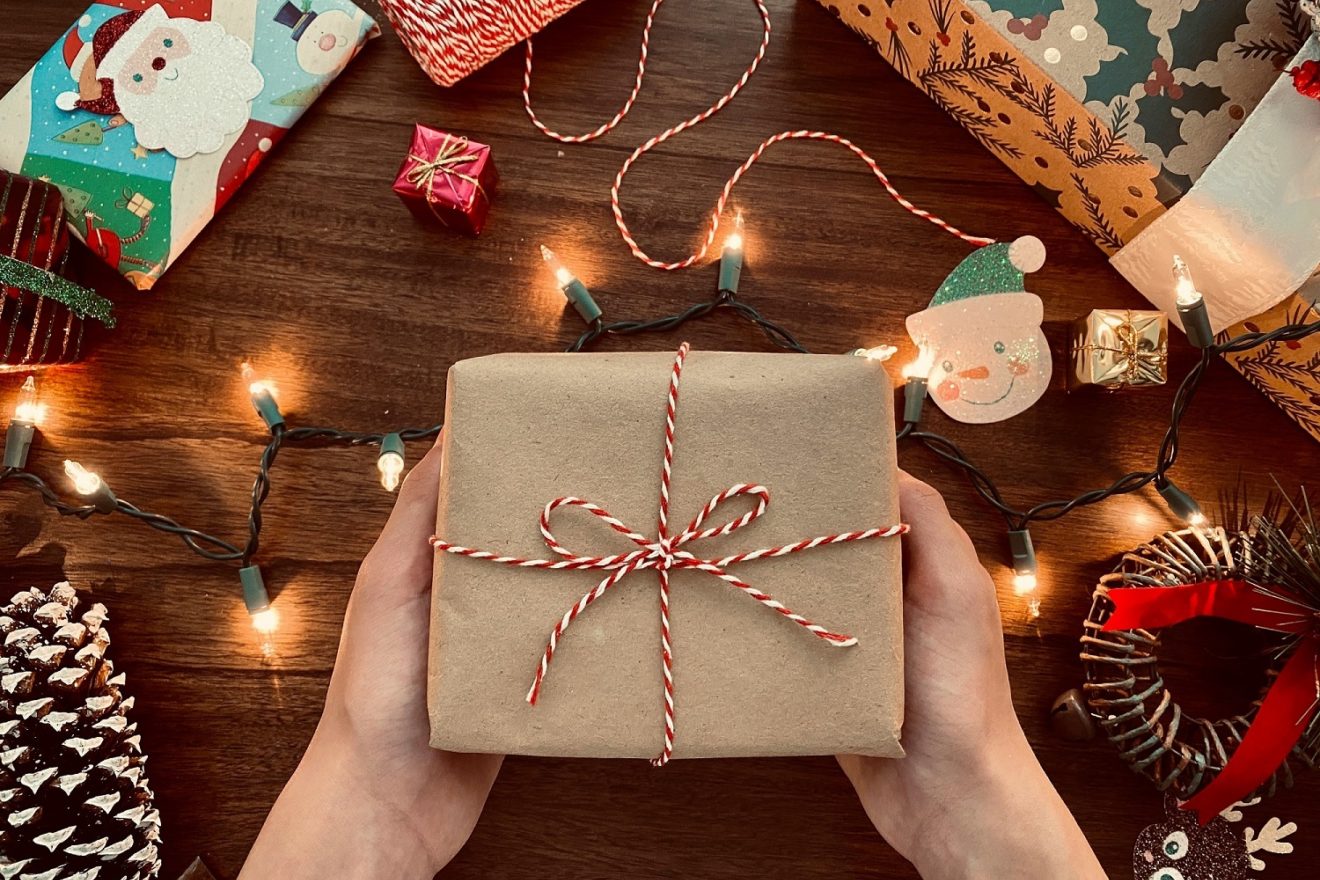 christmas present ready to unwrap